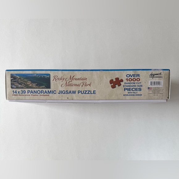 Never Summer Mountains Rocky Mountain National Park Panoramic Puzzle 14 x 39" - Picture 4 of 7